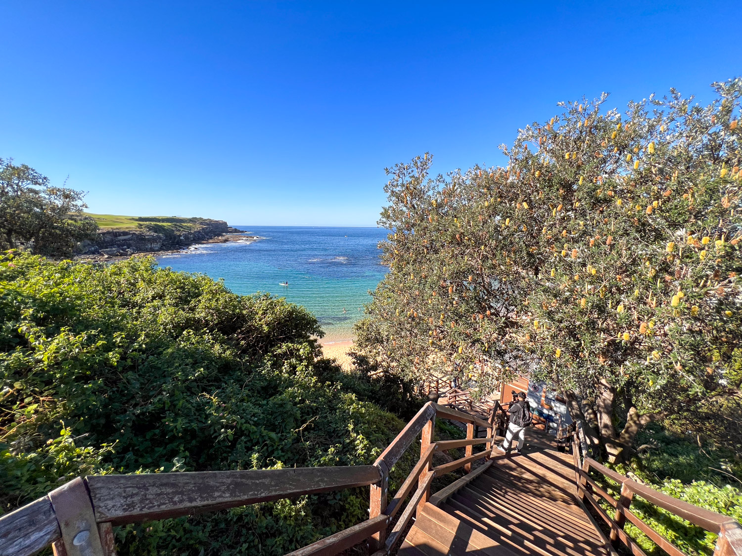 Stairs down to the beach