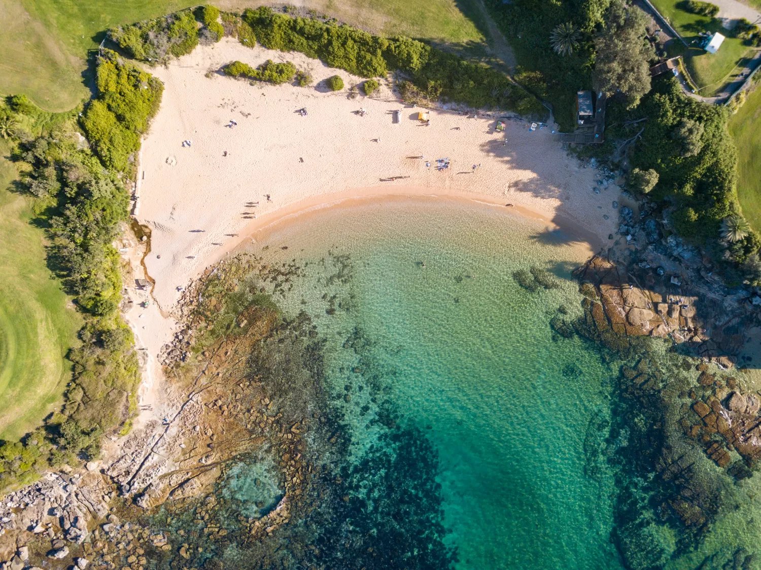 Areal view of Little Bay