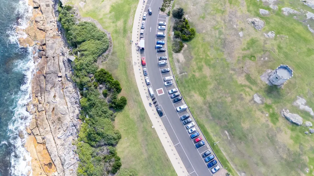 Parking at La Perouse